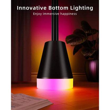 Smart RGB LED Corner Floor Lamp,172 Leds Bright Standing Lamps for Living Room with APP and Remote,Modern Floor Lamp with Music Sync and 16 Million Colors, Ambient Lighting for Bedroom
